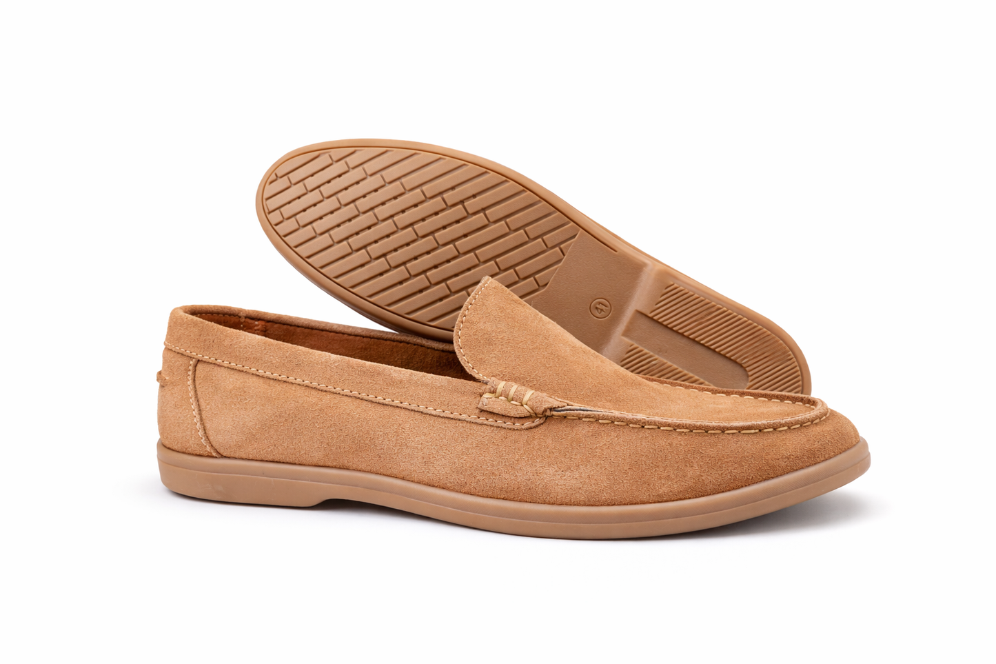Premium Suede Loafers – Tan Brown