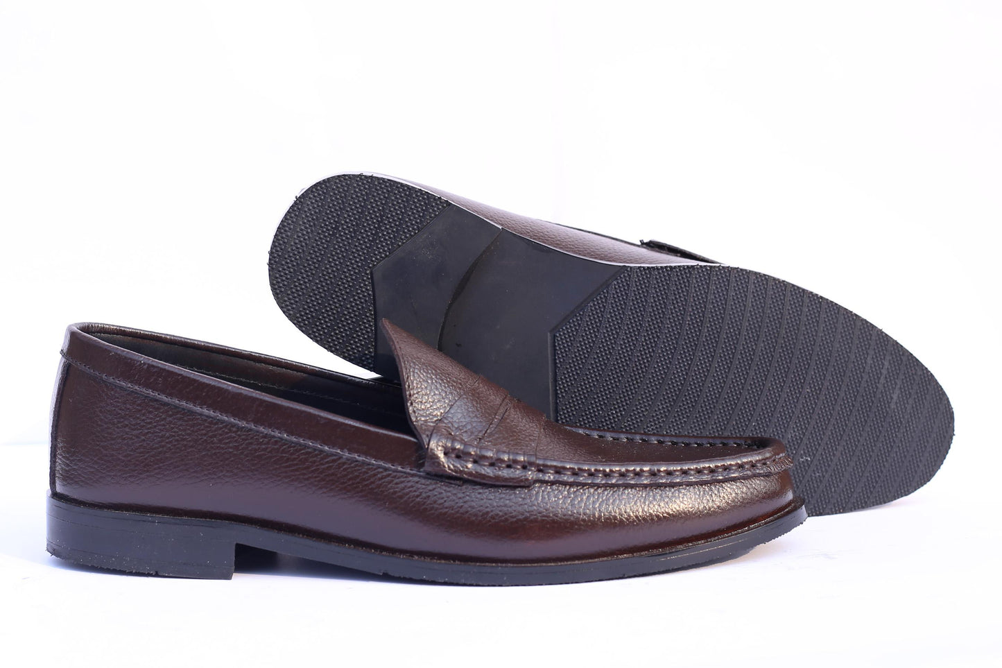 The "Tuscan" Penny Grain Loafers- Brown Edition