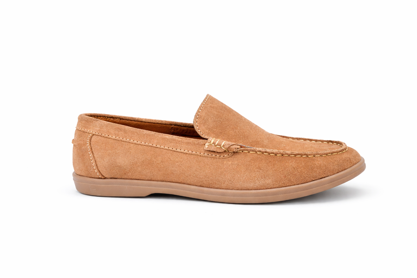 Premium Suede Loafers – Tan Brown